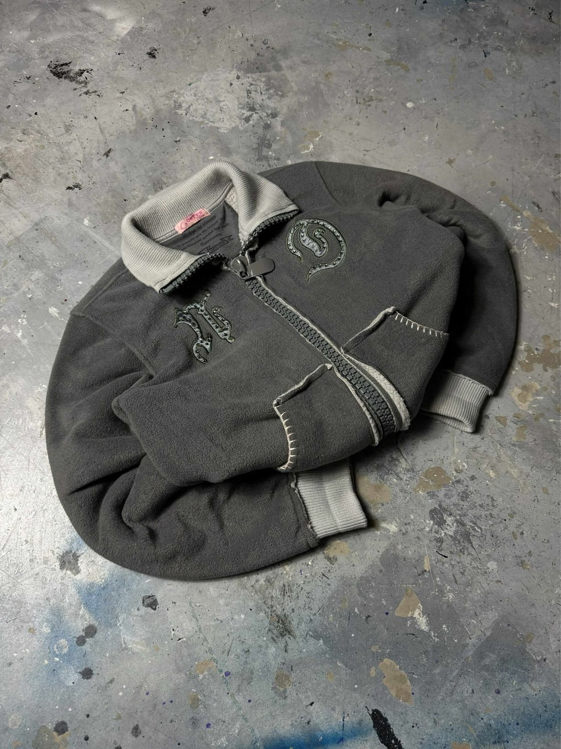 Bluza Green Fashion y2k Teddy Zip-up Fleece Green S