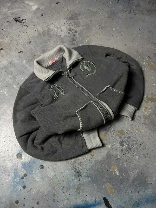 Bluza Green Fashion y2k Teddy Zip-up Fleece Green S