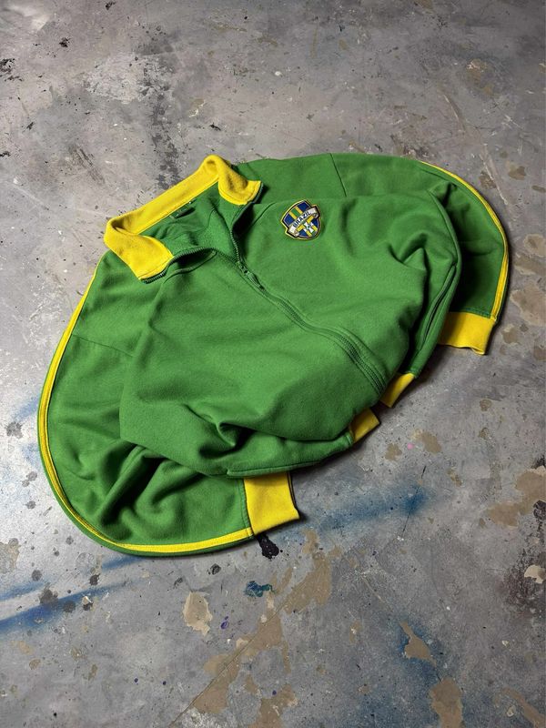Bluza Brazil Logo Zipper Green XL
