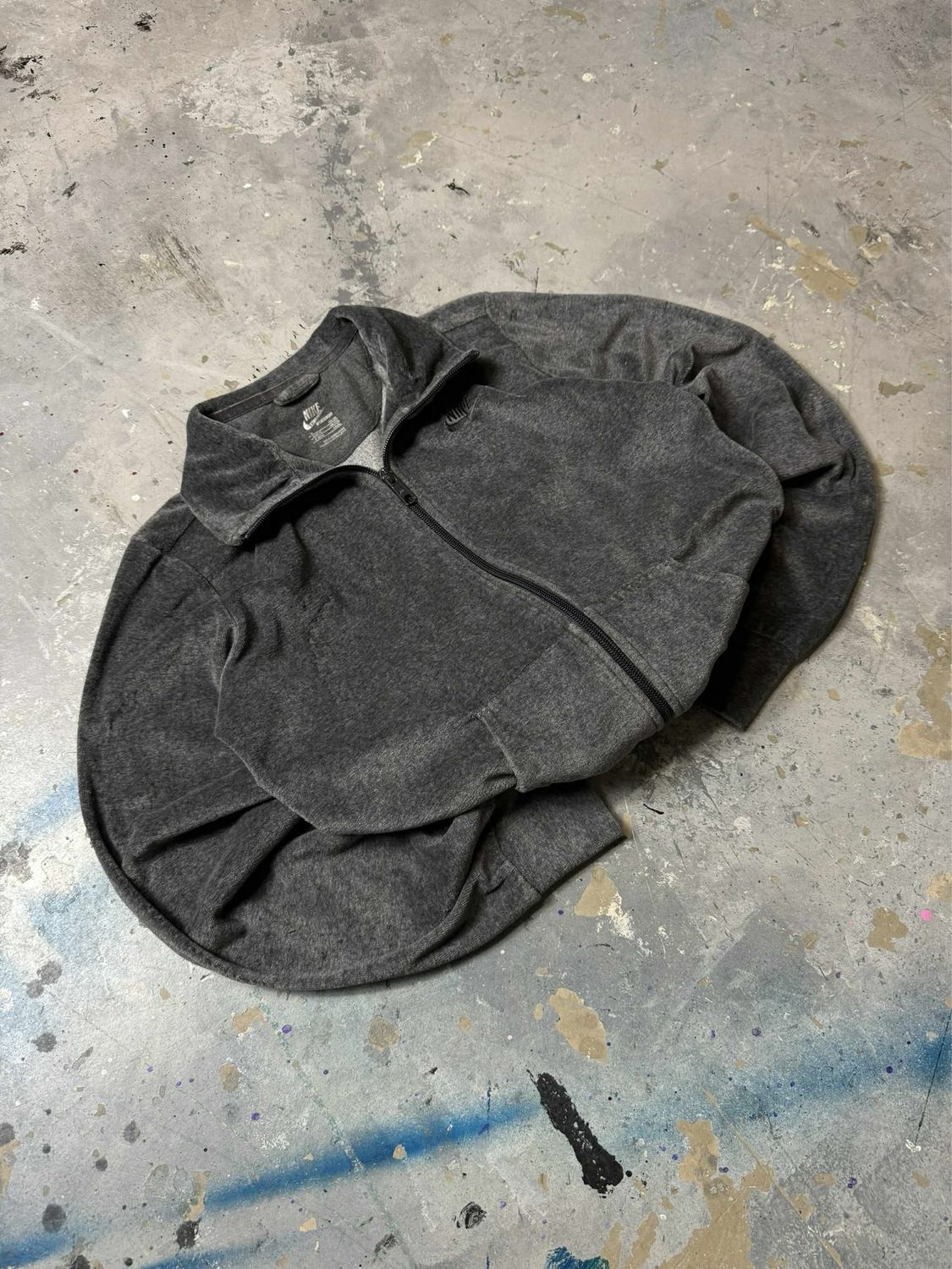 Bluza Nike Sportswear Small Logo Zip Polar Grey S