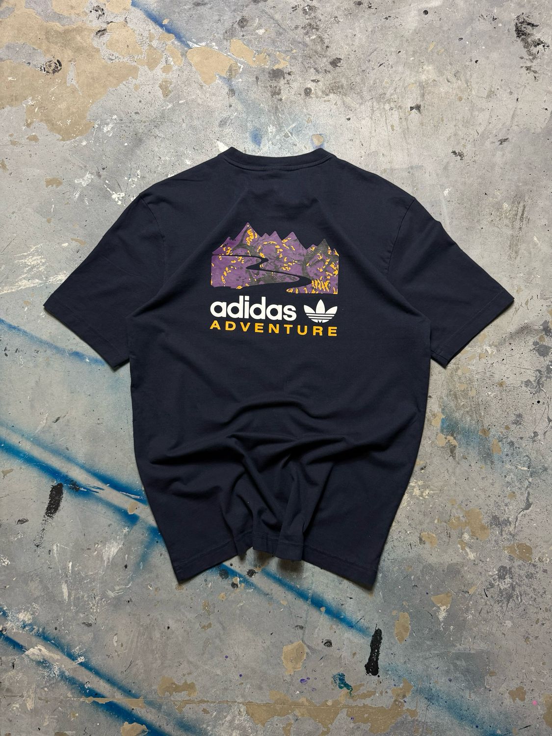 Koszulka Adidas Adventure Logo Tee Navy M
