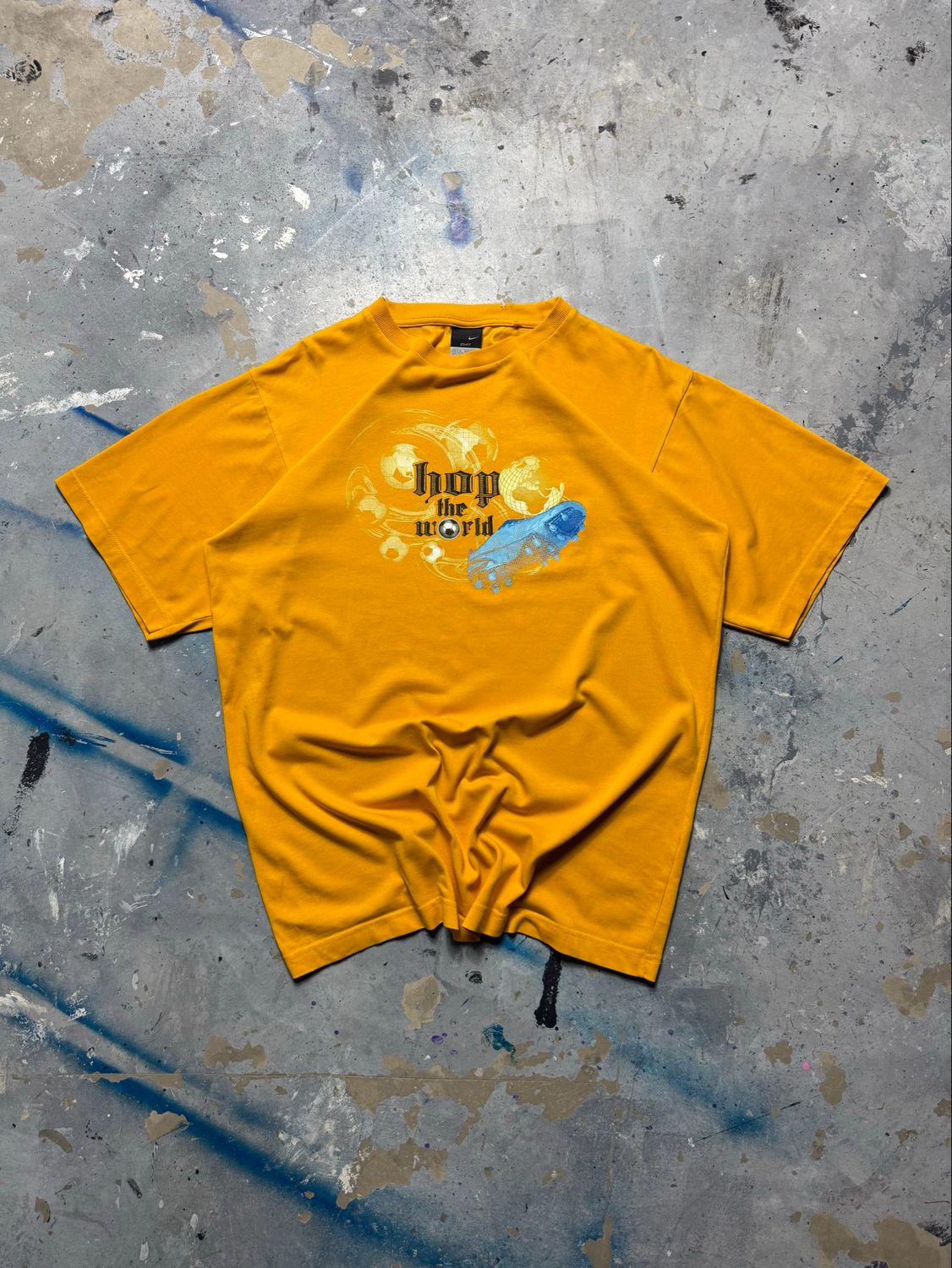 Koszulka Nike Vintage Hop The World Tee Yellow M