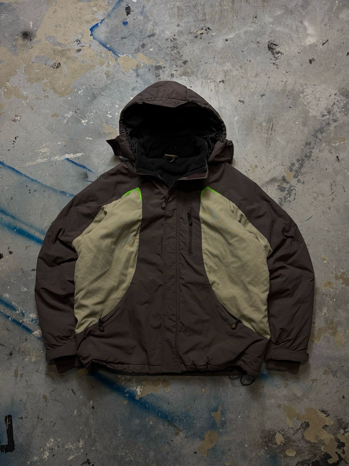 Kurtka Reebok Vintage Windbreaker Jacket Khaki/Brown L