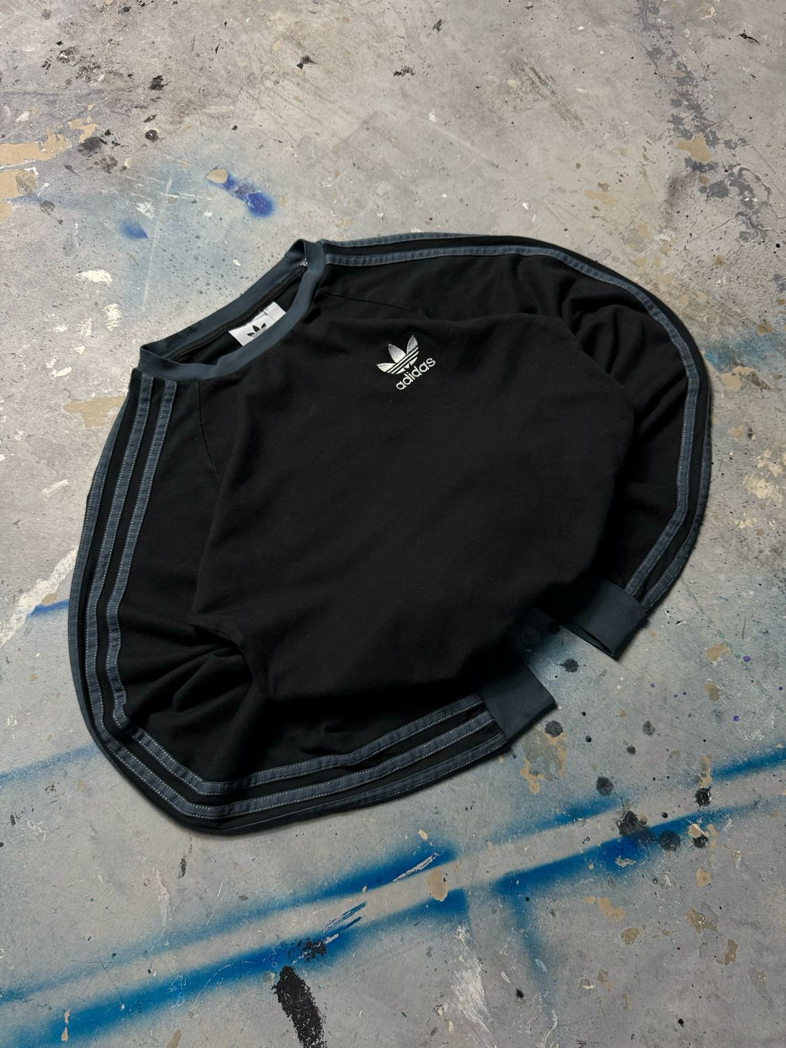 Bluza Adidas Basic Logo Stripes Longsleeve Black S
