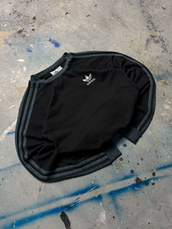 Bluza Adidas Basic Logo Stripes Longsleeve Black S