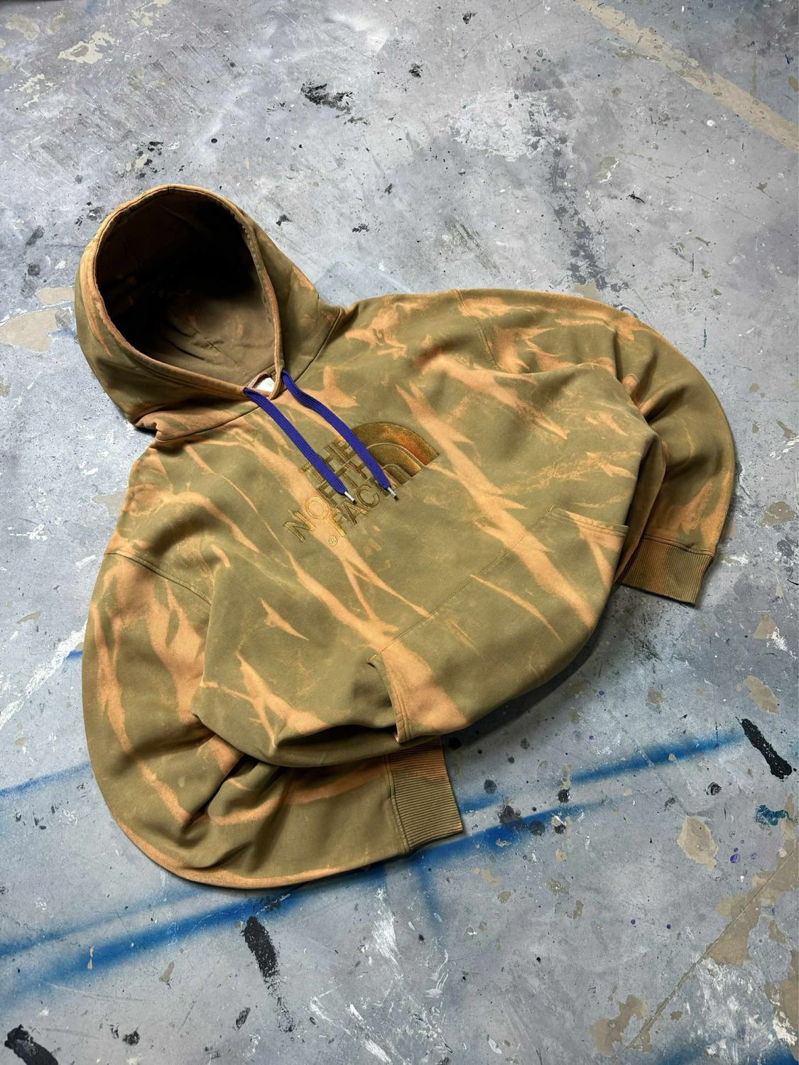 Bluza The North Face Big Logo Tiedye Hoodie Khaki  L