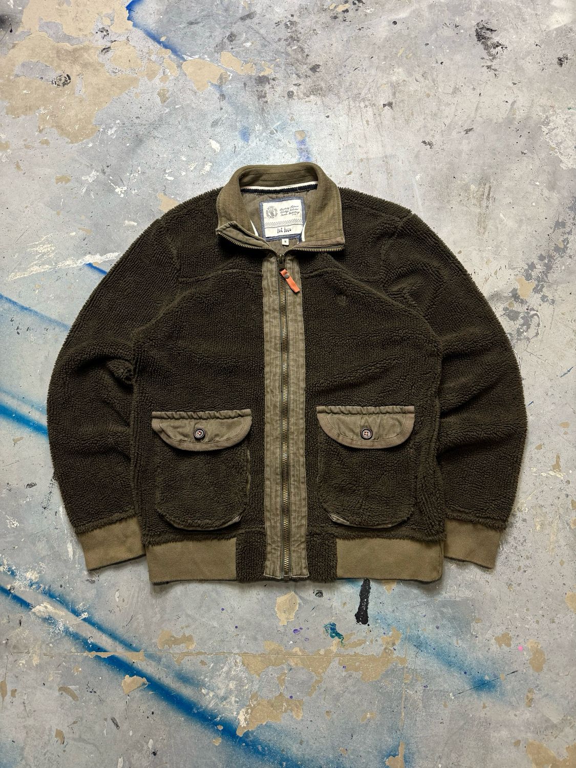 Polar Fat Face Vintage Pocket Zip Green M
