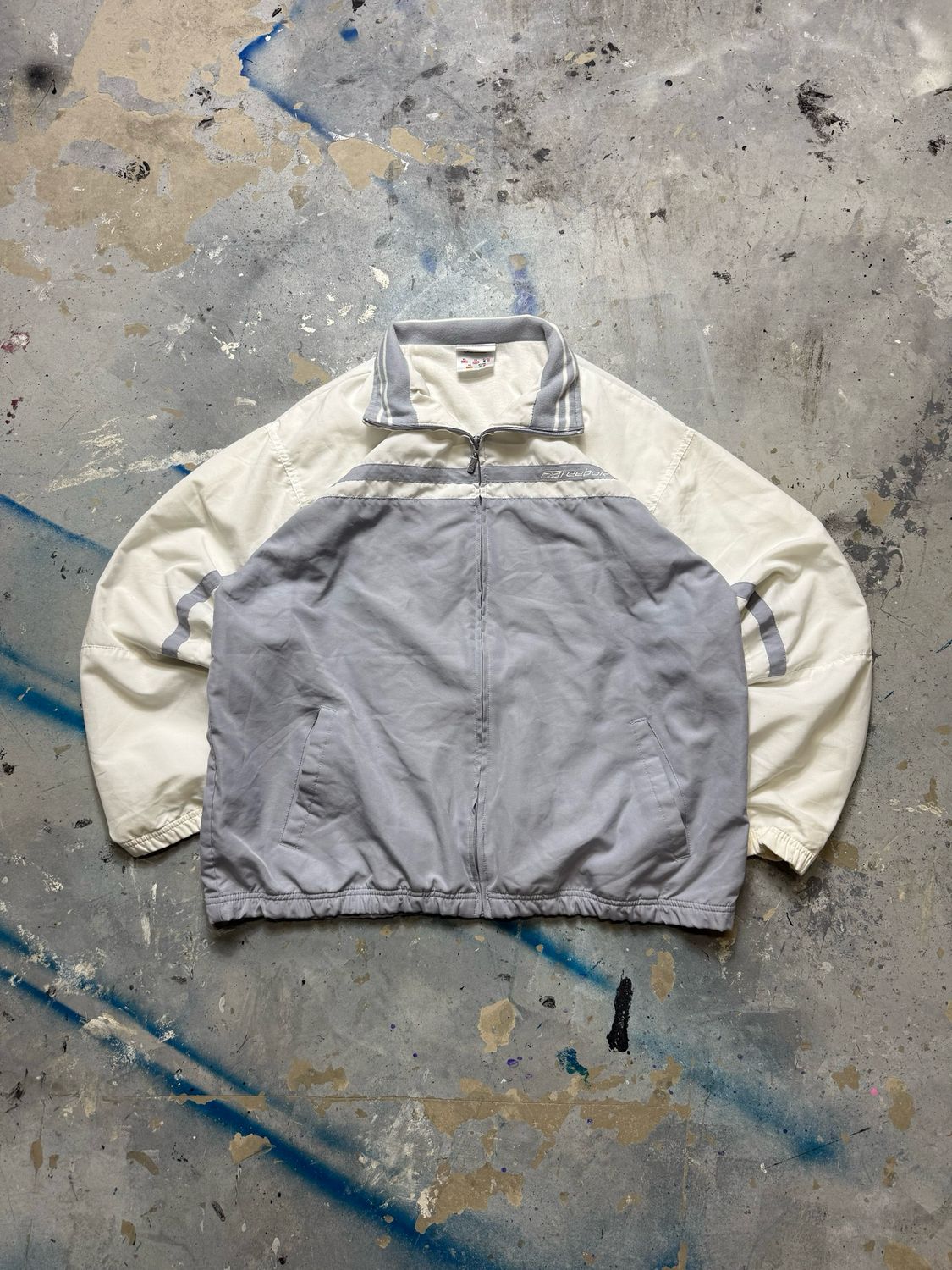 Bluza Reebok Vintage Windbreaker Zip Crewneck Baby Blue L