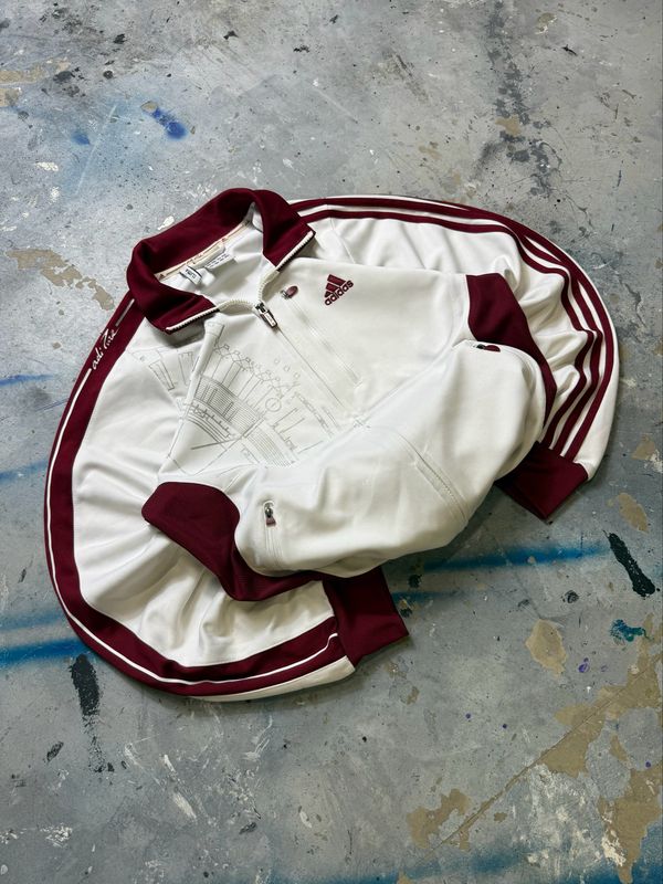 Bluza Adidas Pure Stadium Blueprint Tracksuit White M