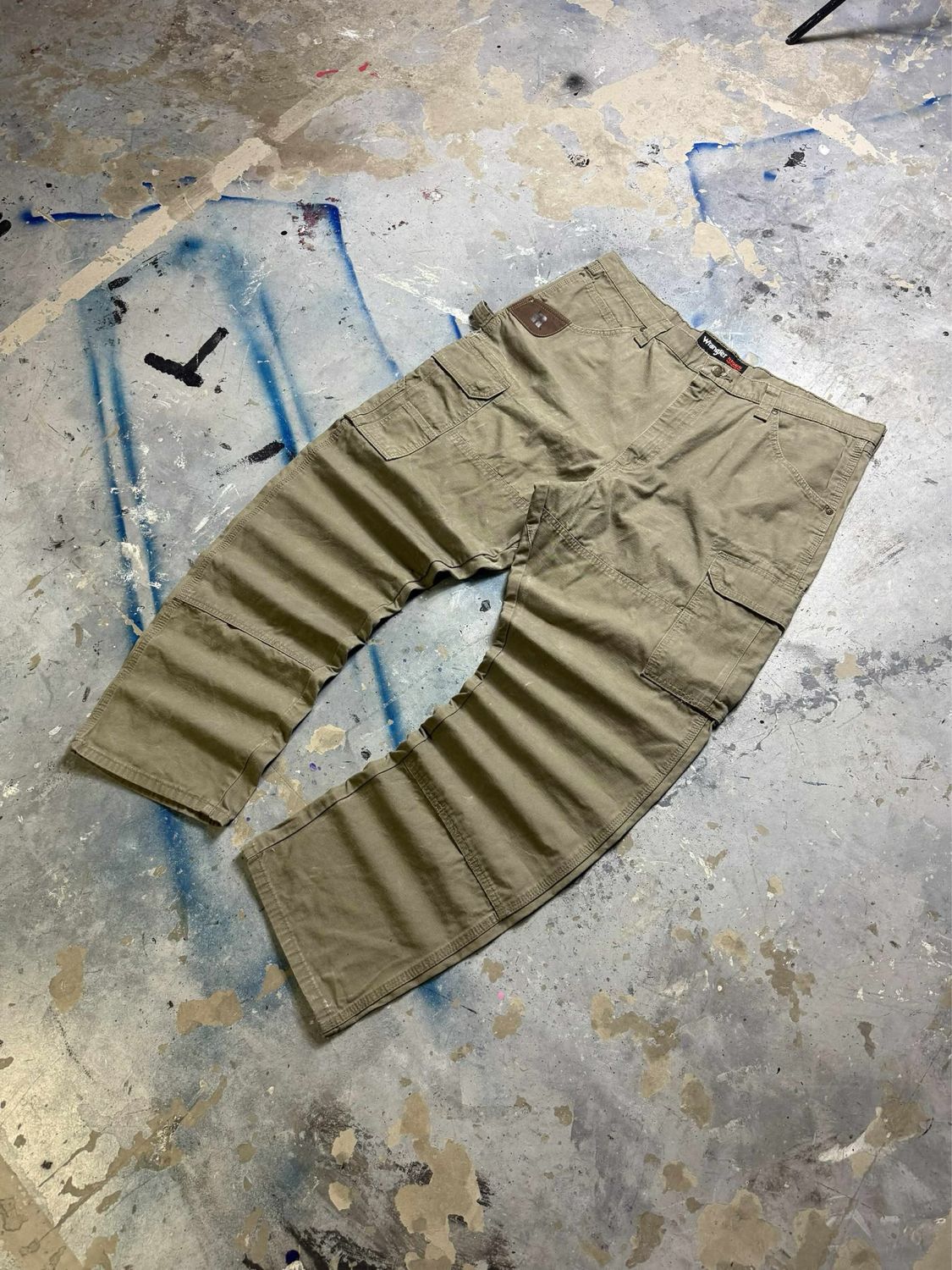 Spodnie Wranglers Riggs 40/32 Cargo Pants Brown