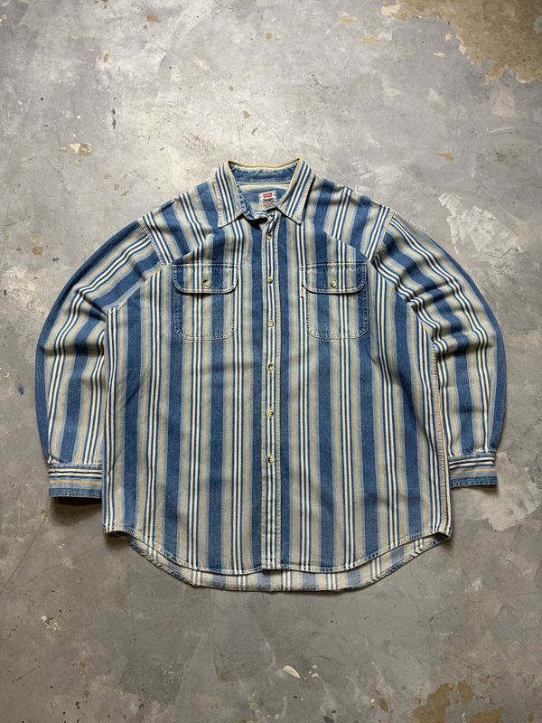 Koszula Levi Strauss Vintage Striped Pocket Shirt Blue XL