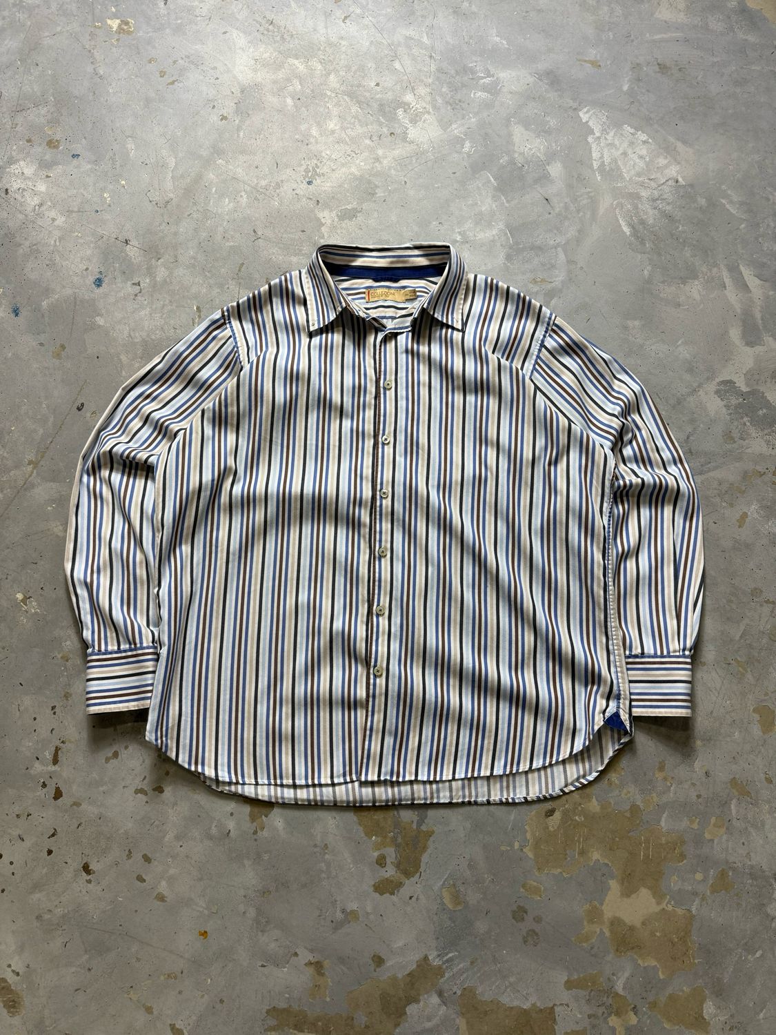 Koszula Vintage Italian Striped Shirt Multicolor XL