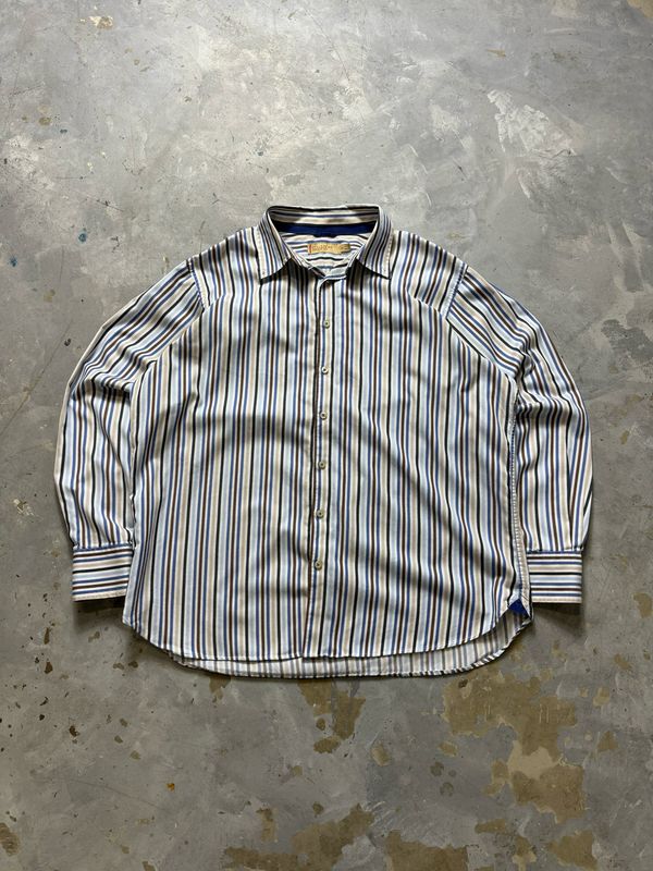Koszula Vintage Italian Striped Shirt Multicolor XL
