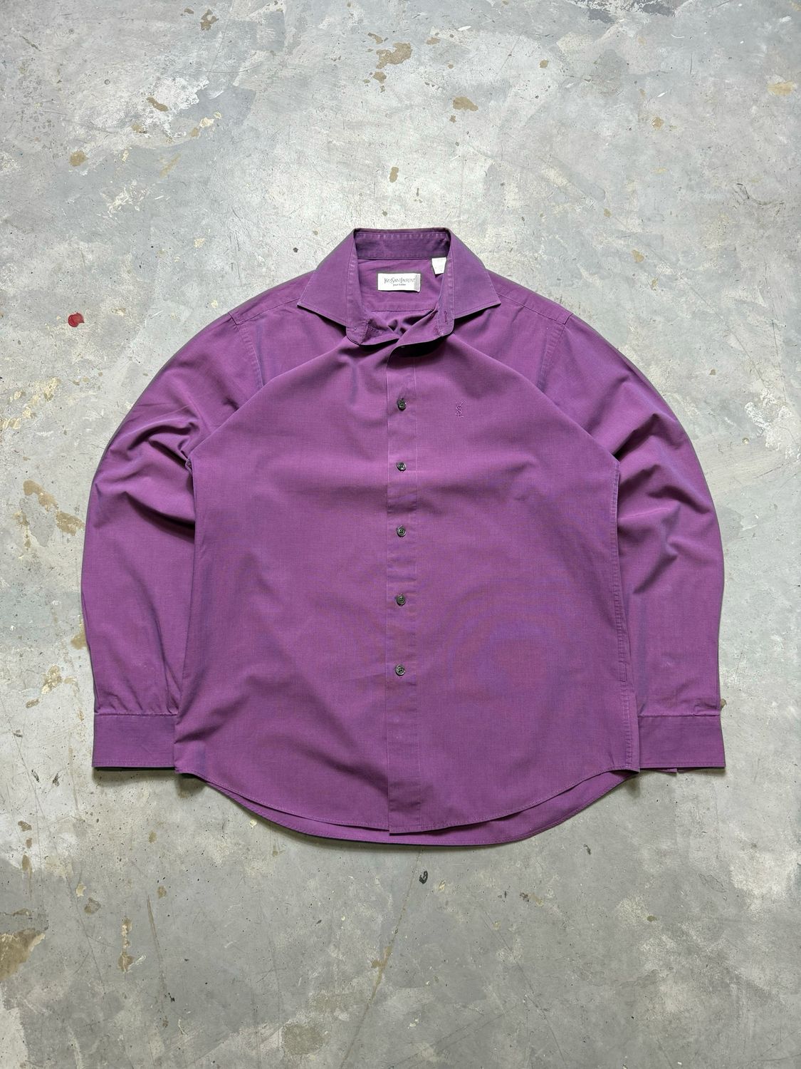 Koszula Yves Saint Laurent Small Logo Shirt Violet M