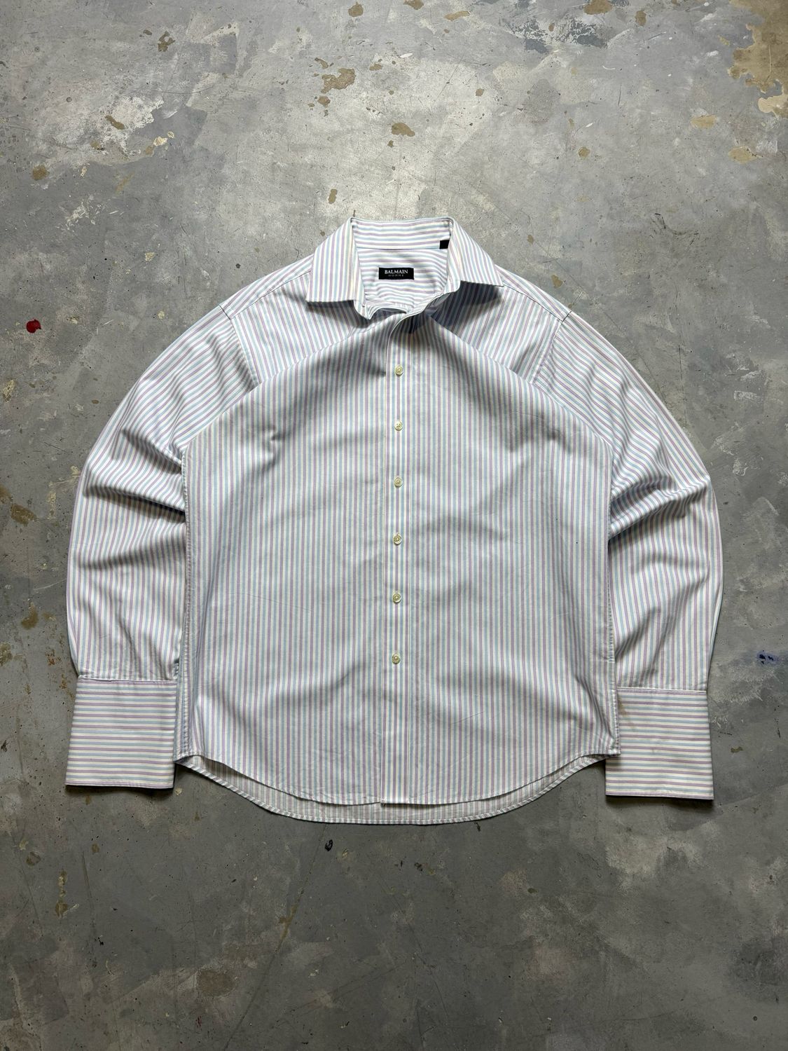 Koszula Balmain Homme Striped Shirt Purple/Blue  L