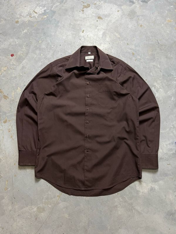 Koszula Carletti Cotton Shit Brown  M