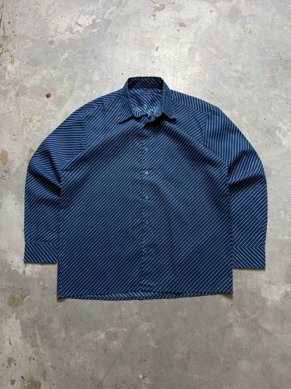 Koszula Vilmont Horizontal Striped Shirt Blue L