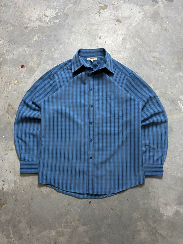 Koszula Old Money Striped Shirt Blue M