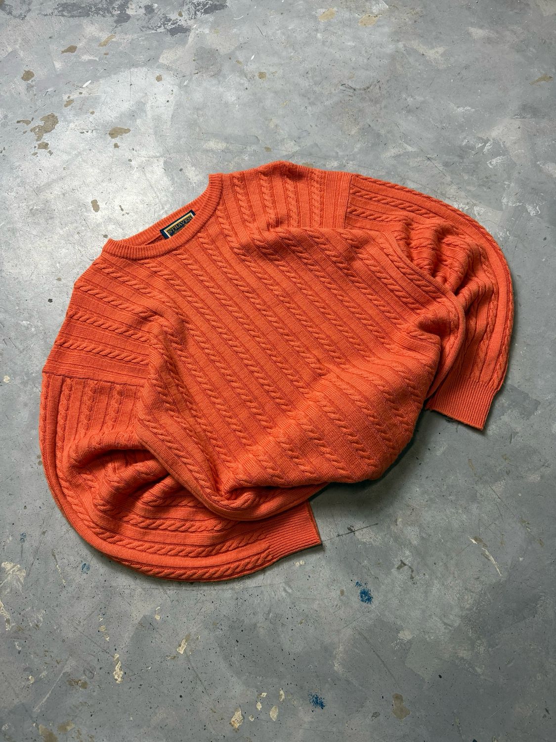 Bluza Straven Pure Wool Cable Knit Sweater M