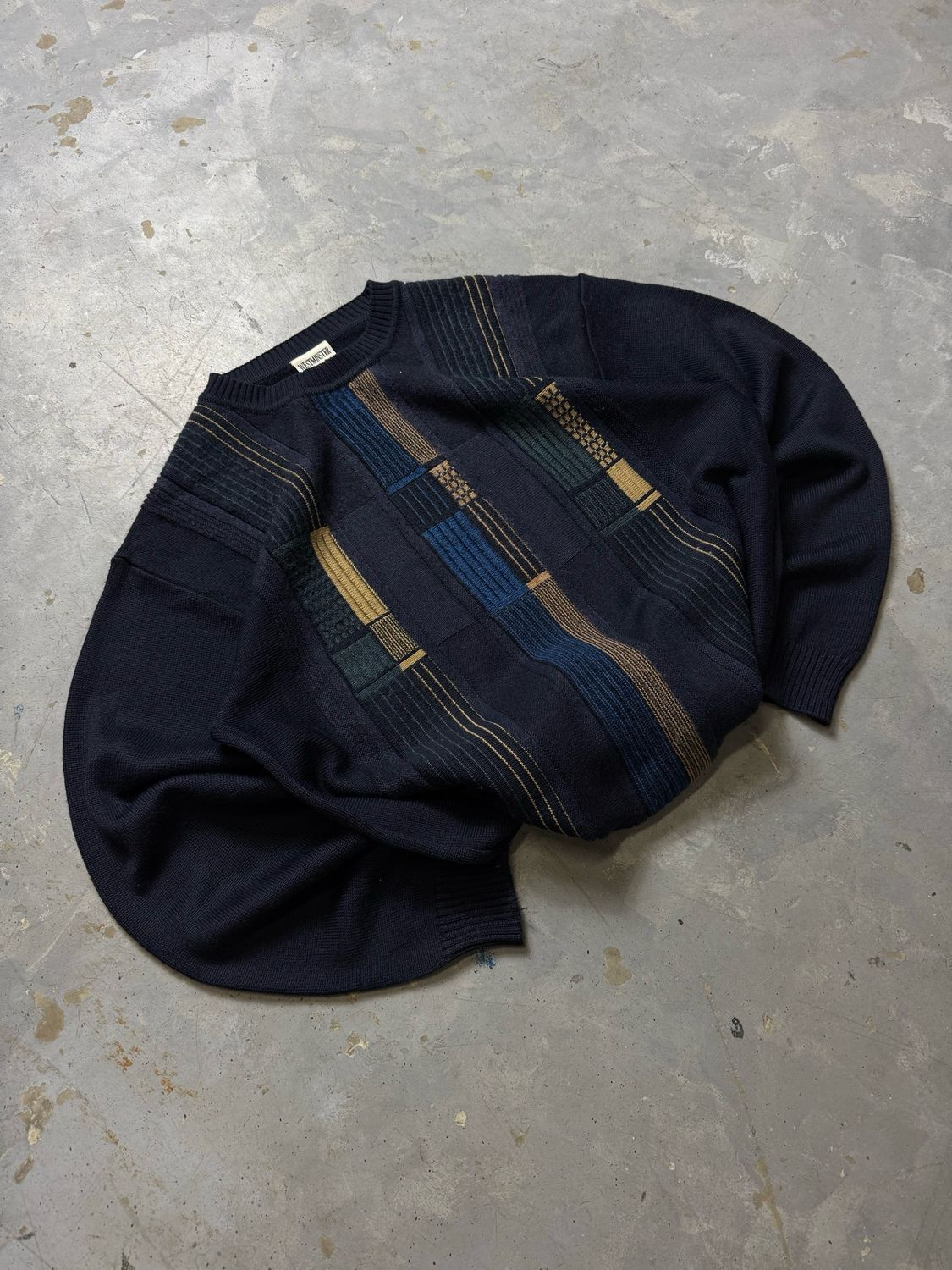 Bluza Westminster Geometrical Multicolor Sweater Navy M