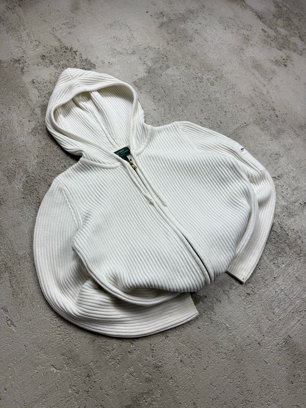 Bluza Ralph Lauren Green Label Sweater Zip Hoodie White S