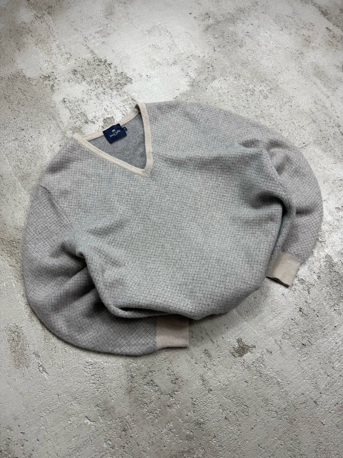 Sweter Kaszmir + Wełna Paul Kehl Wool Cashmere Sweater Beige M