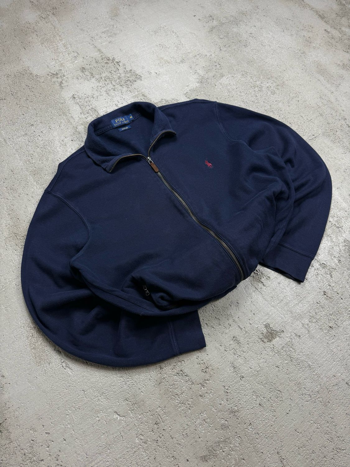 Bluza Ralph Lauren Small Logo Zip Crewneck Navy M
