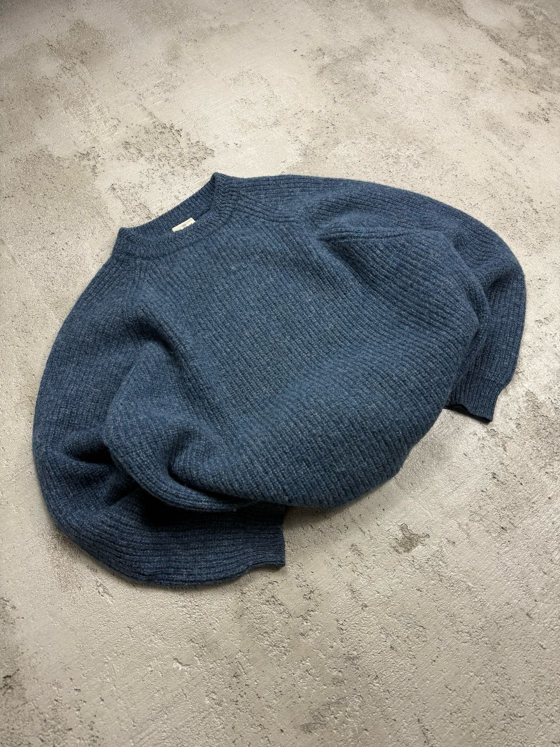 Bluza Burtons Pure Wool Knitted Sweater Blue L