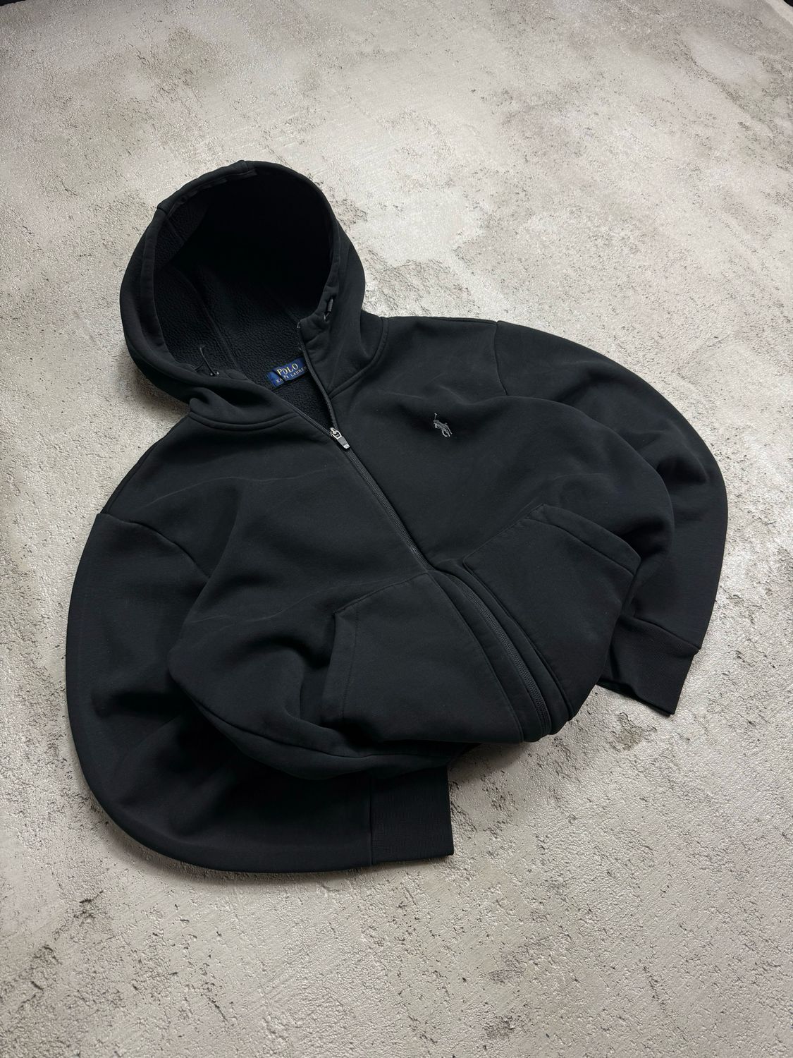 Bluza Ralph Lauren Small Logo Active Zip Hoodie Black M