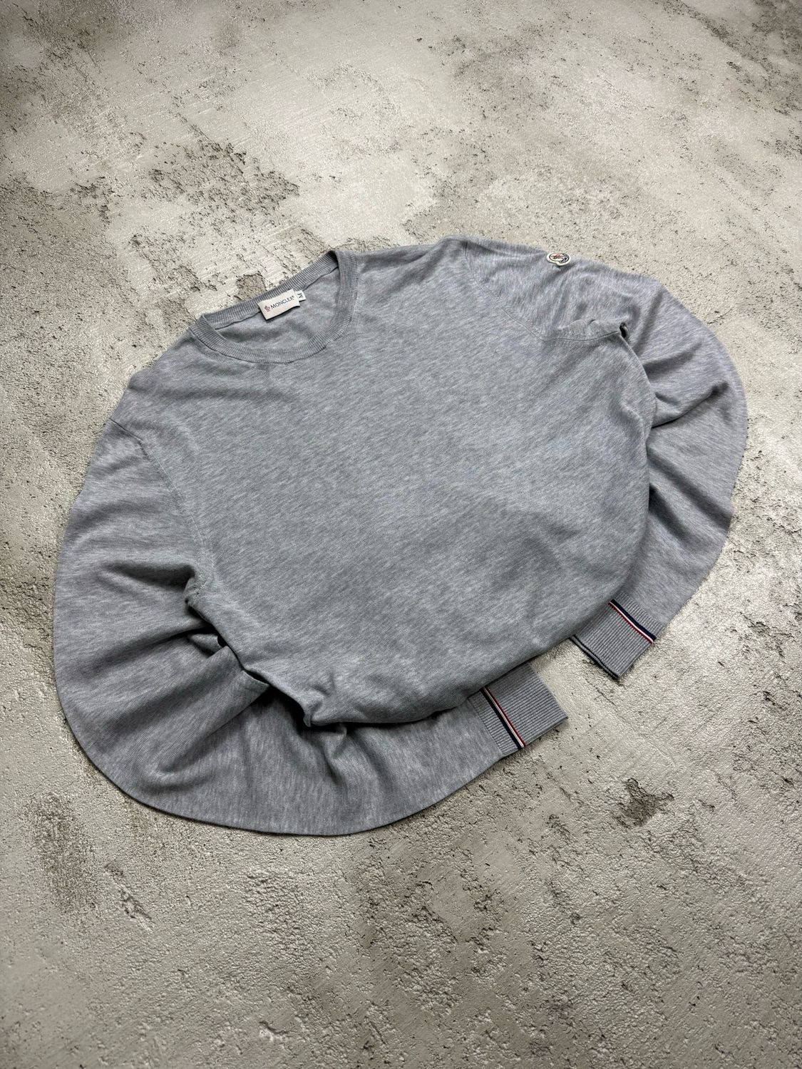 Bluza Moncler Basic Longlseeve Grey M