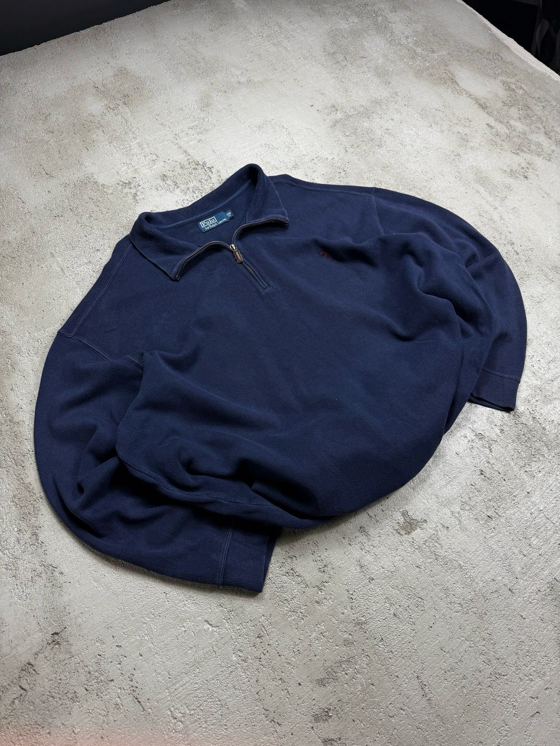 Bluza Ralph Lauren Colar Zip Longsleeve Navy XXL