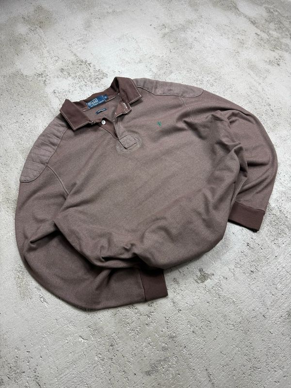 Bluza Ralph Lauren Polo Small Logo Longsleeve Brown L