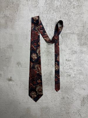 Krawat Vintage Ornamental Tie Black
