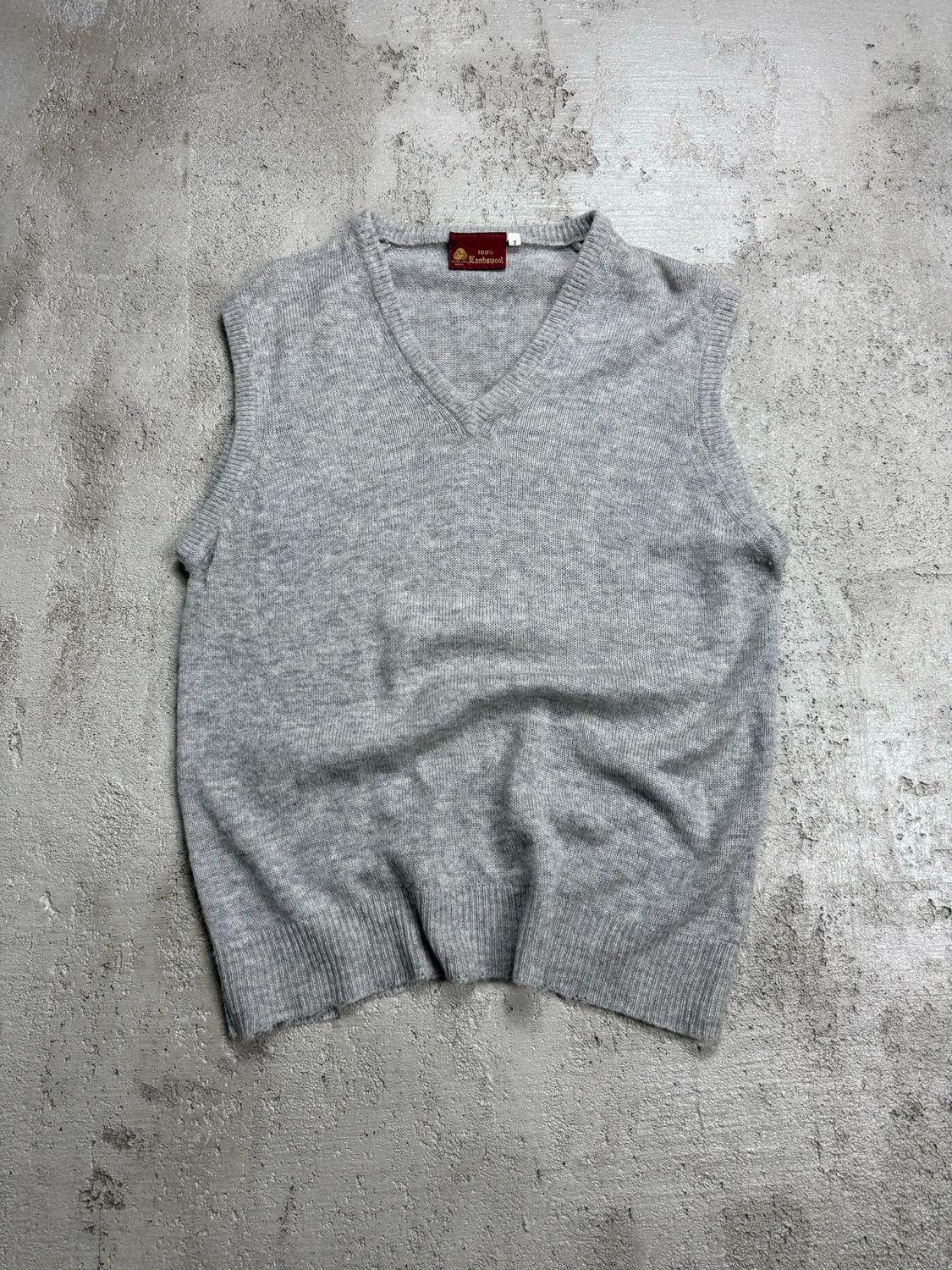 Kamizelka Vintage Pure Lambswool Vest Grey S