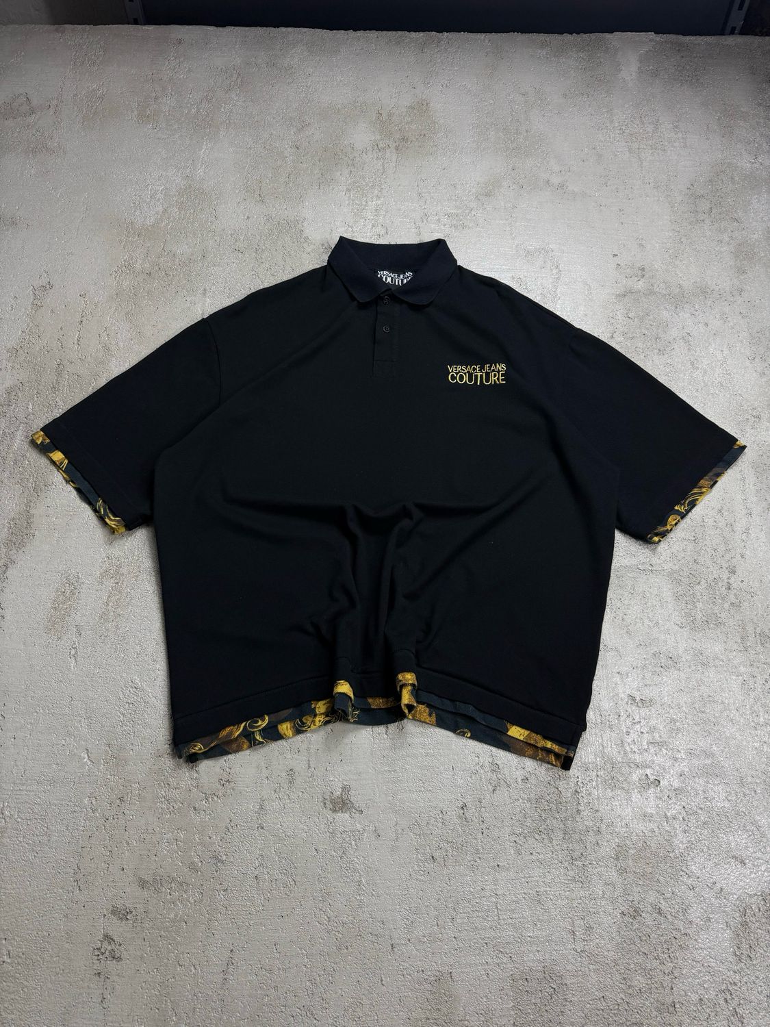 Koszulka Versace Couture Side Logo Polo Black XL