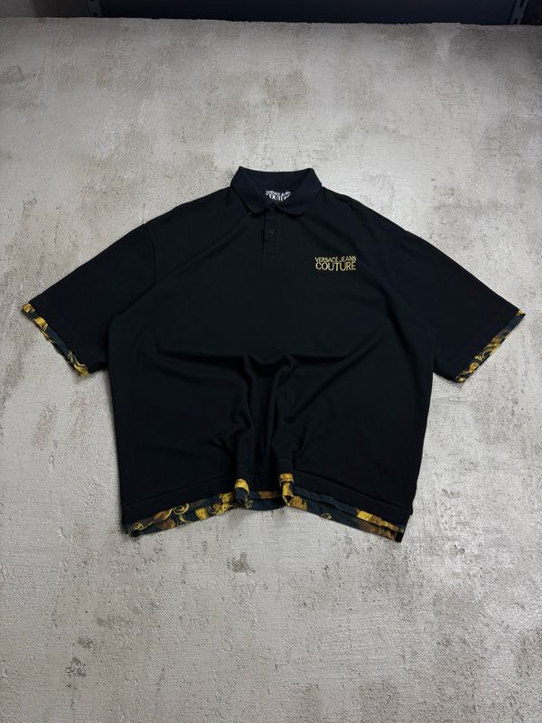 Koszulka Versace Couture Side Logo Polo Black XL