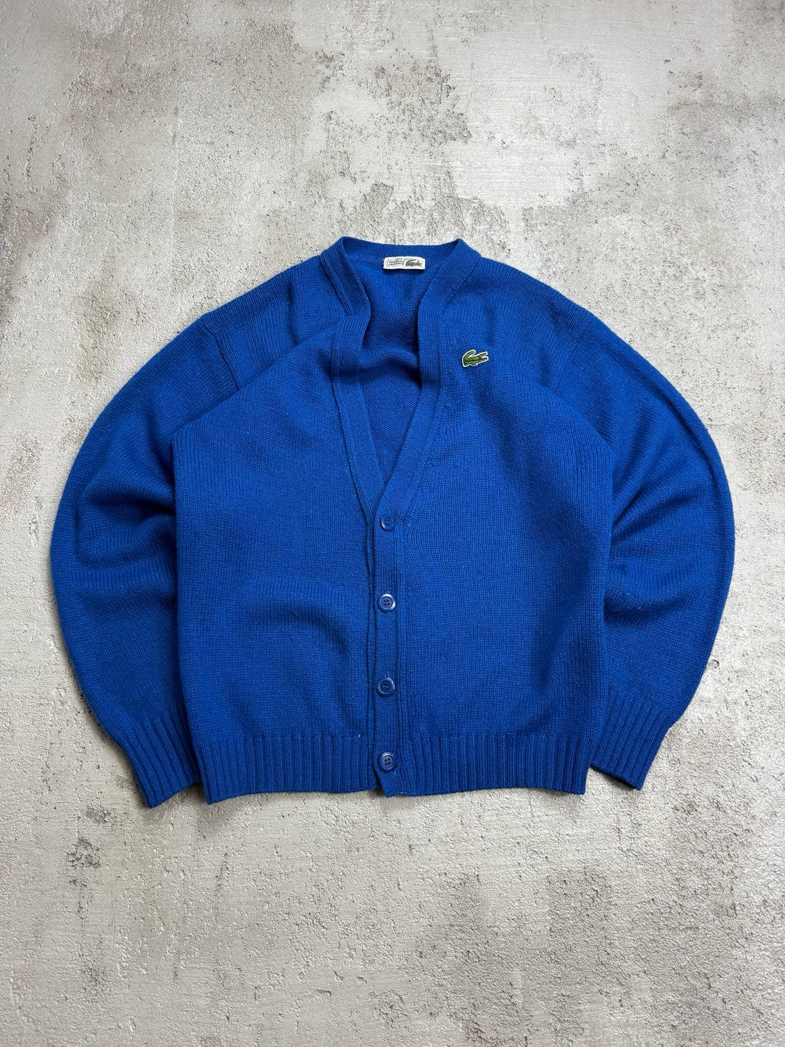 Bluza Lacoste 80s Small Logo Cardigan Blue S