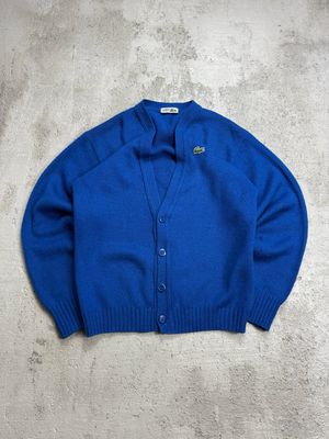 Bluza Lacoste 80s Small Logo Cardigan Blue S