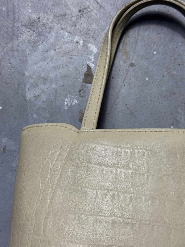 torebka Vintage Snake-Like Skin Bag Ecru 18