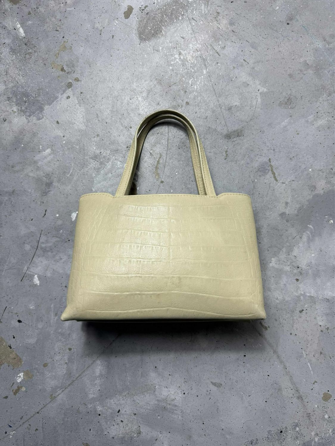 torebka Vintage Snake-Like Skin Bag Ecru 18