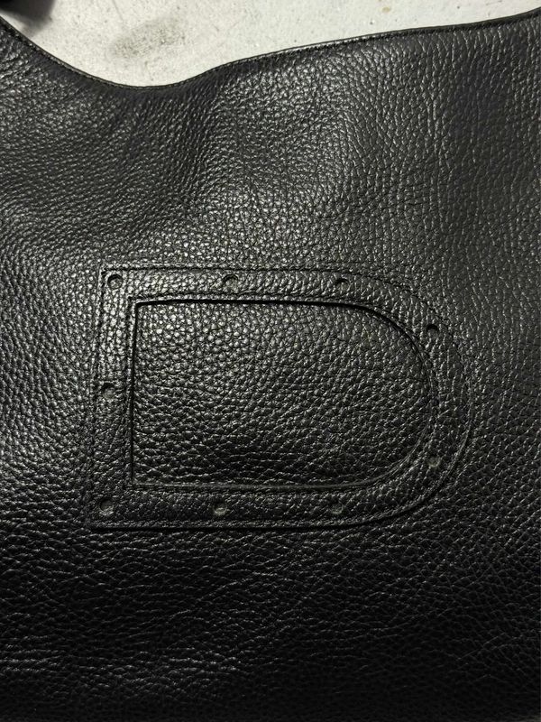 torebka Vintage Leather Bag Logo Black 30