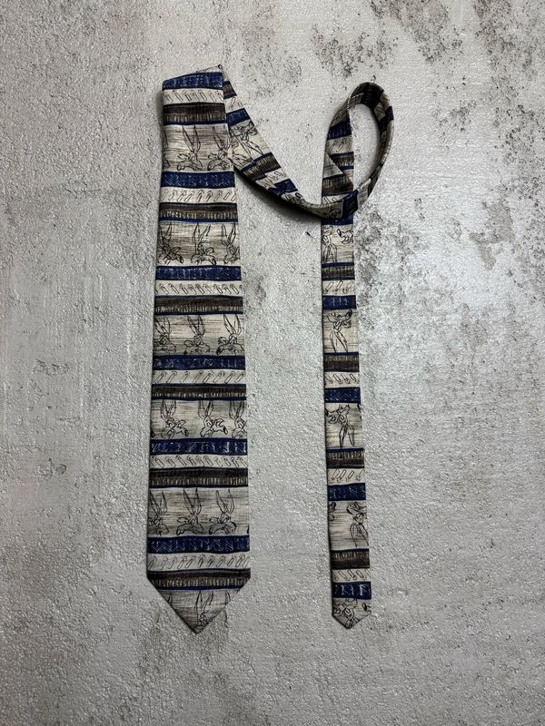 Krawat Looney Tunes Patterned Tie Beige