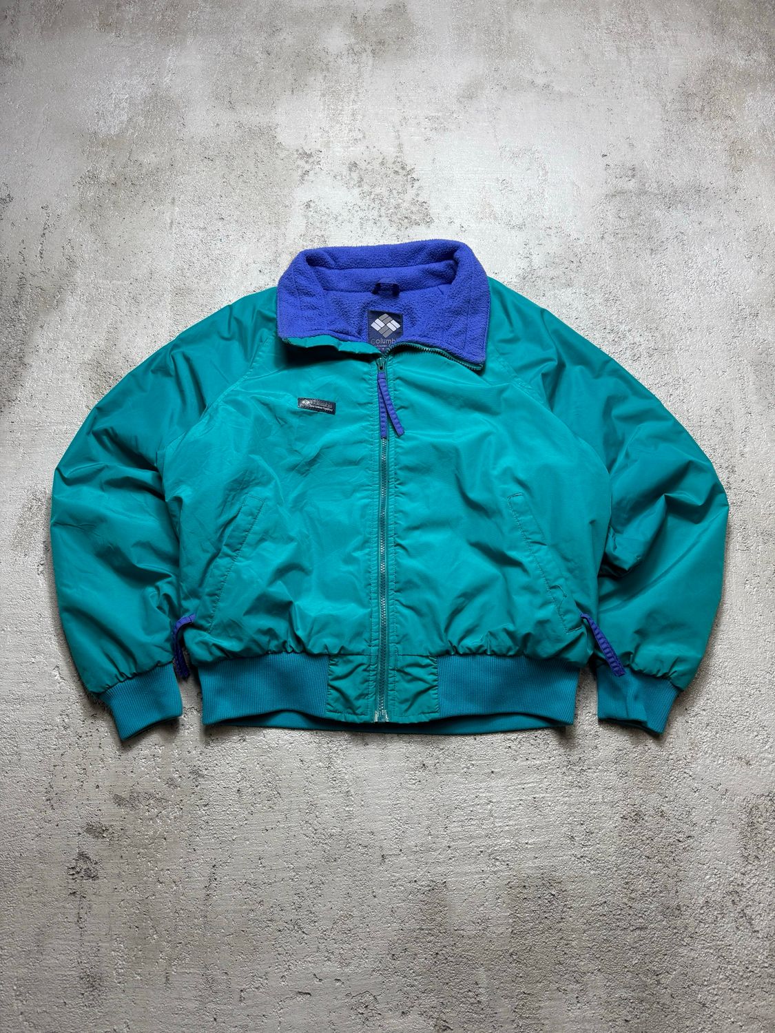 Bluza Fleece Columbia Sportswear 90&#39;s Fleece Bomber Jacket Turquoise L