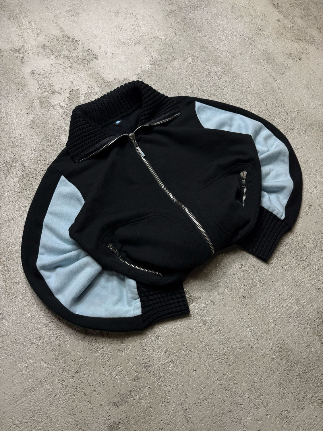 Bluza If Zipped Tracksuit Light-Bl/Sleeves Black M