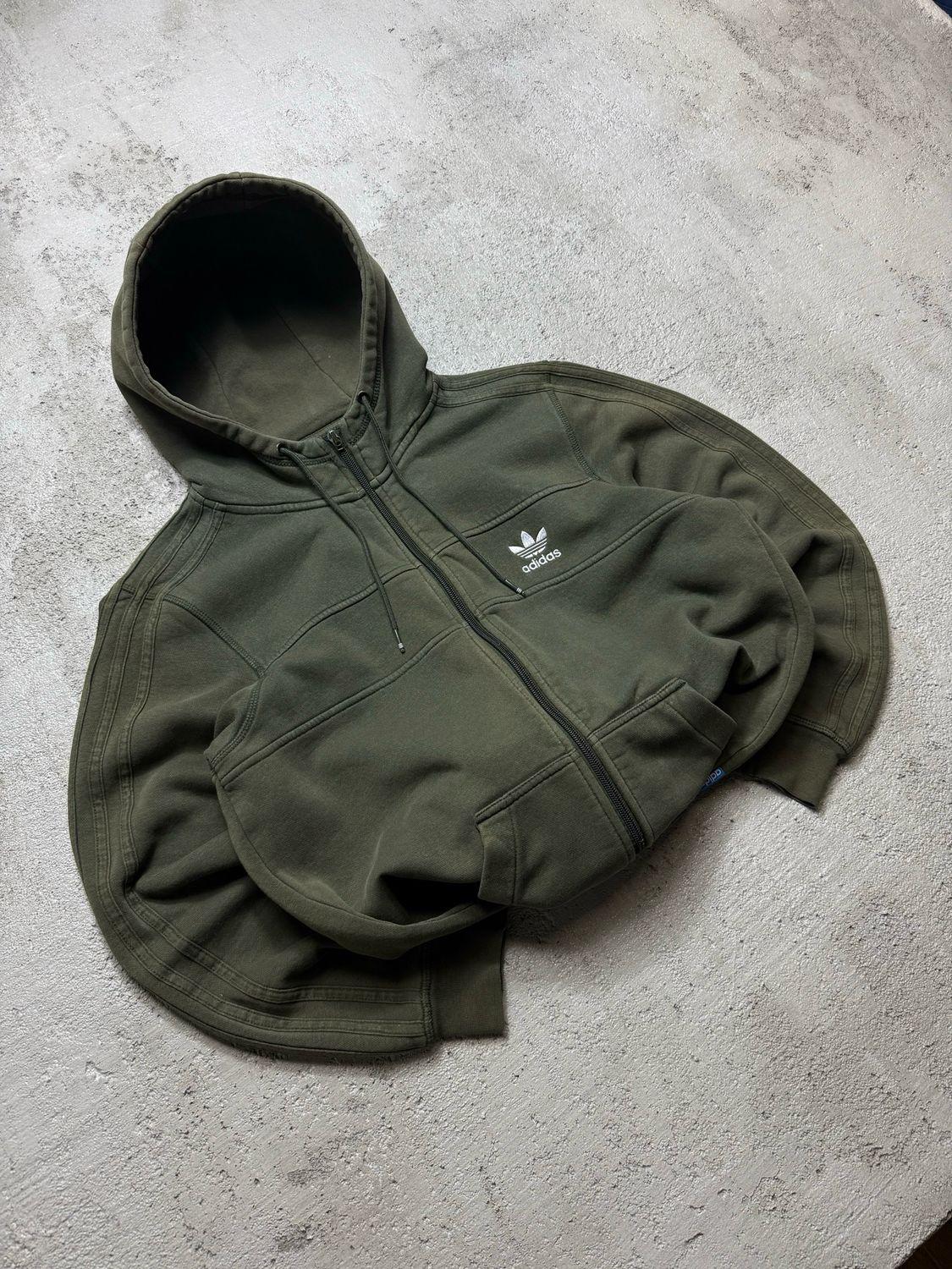 Bluza Adidas Originals Small Logo Zip Hoodie Khaki/Green M