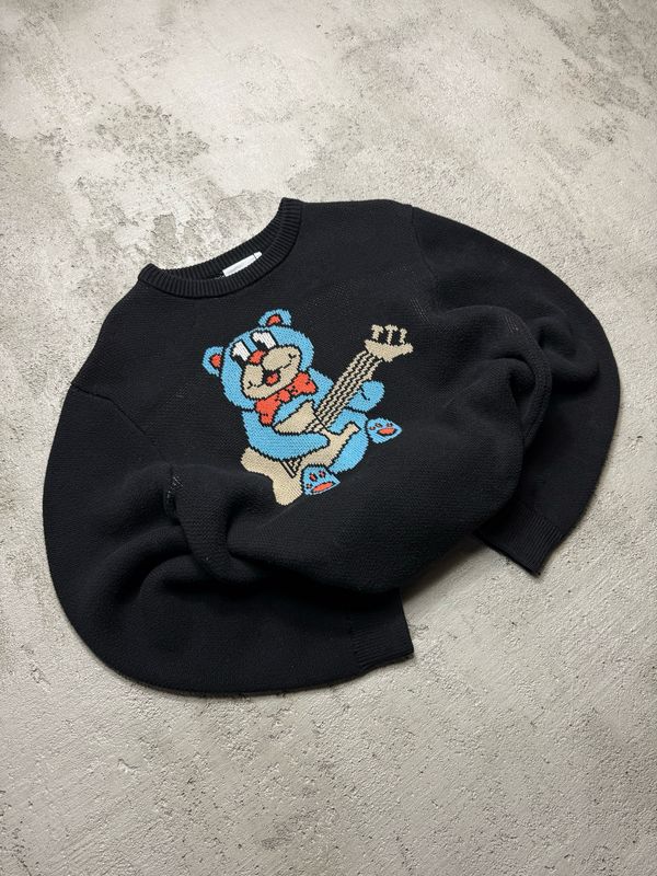 Bluza Weekday Teddy with Guitar Sweater Black M