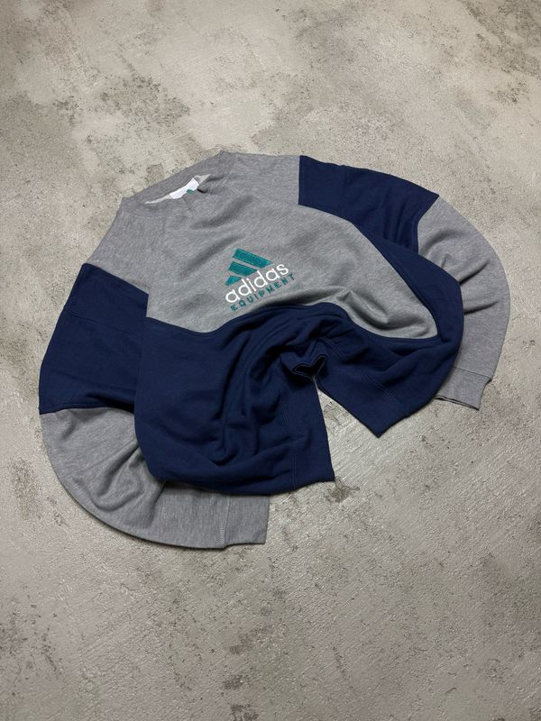 Bluza Adidas Equipment Grey/Detailed Crewneck Navy L