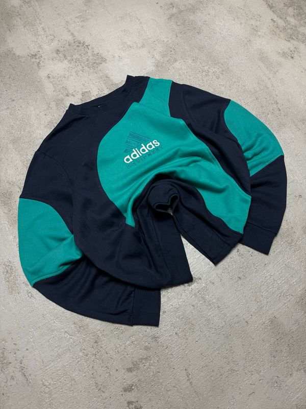Bluza Adidas Equipment Turq/Detailed Crewneck Navy L