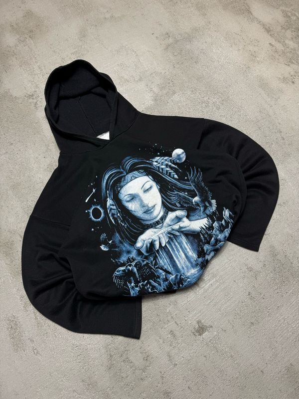 Bluza New Line Mother Nature Hoodie Black M