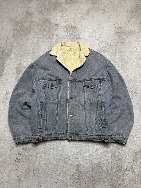 Kurtka KingStar Heavy Denim Jacket Shearling Core Grey L
